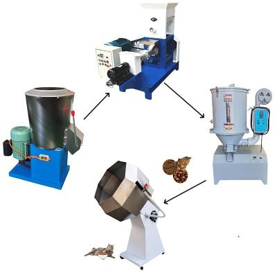 China High Productivity Floating Feed Extruder Machine for Pet Cat Dog Feed Production for sale