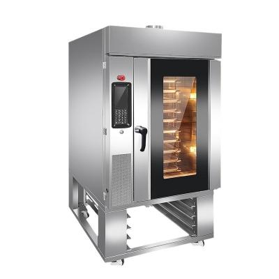 China 220v Hot Air Circulation Oven for Frozen Food Uniform Color Frame Rotation Baked Food for sale