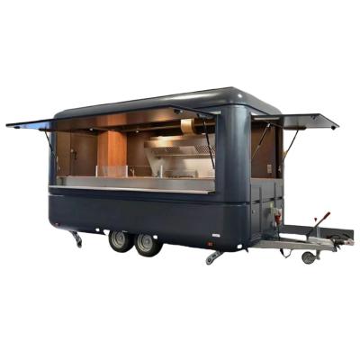 China Stainless Steel Street Food Catering Trailer for Multifunctional Restaurant Food Truck for sale