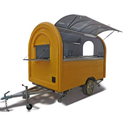 China Commercial Snack Mobile Catering Trailer Year Small Ice Cream Hot Dog Vending Carts for sale