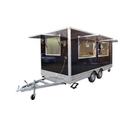 China Wooden Case Mobile Restaurant for 2019 Gear Food Shop Trailer Snack Cart Container-type for sale