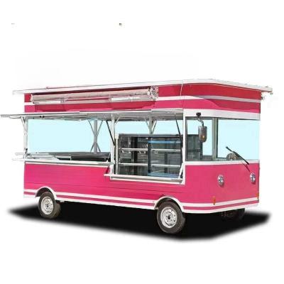 China Fully Equipped Food Cart for Coffee Milk Tea Fast Food Ice Cream Cold Drinks Toys Etc for sale