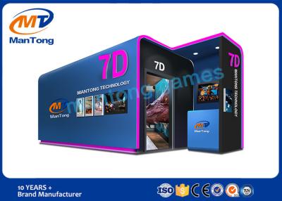 China 7D Cinema Simulator Dynamic Cinema For Amusement Park With 12 Special Effects for sale