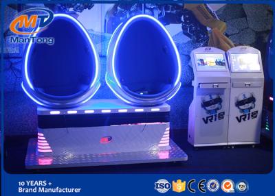 China Simulador doble azul/blanco de los jugadores 9D VR para el peso de carga del parque de atracciones 100kg en venta