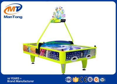 China Indoor Playground Yellow Arcade Air Hockey Table 4 Players For Game Center for sale