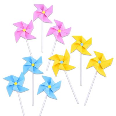 China Modern best price children's birthday foam windmill cake insert creative three-dimensional decoration for sale