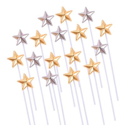 China New modern three-dimensional small five birthday party star cake decoration pitched plug-in for sale