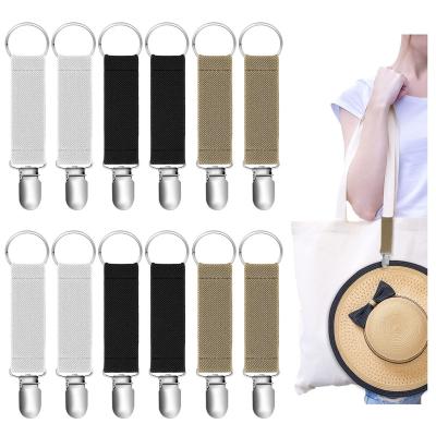 China Travel Portable Outdoor Rise Elastic Golf Hat Clip for Travel Hat Holder Clip Elastic Hat Clips for Men Women Girls Kids for sale