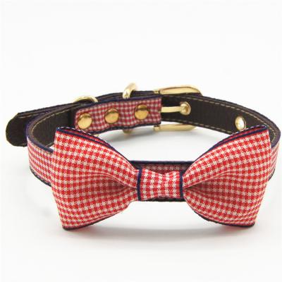 China Cute Stocked INS Style Pet Bow Necklace for sale