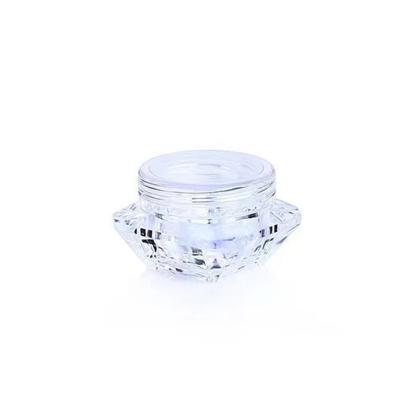 China Transparent Color 20g Plastic Cream Jar For Skincare Cosmetic for sale