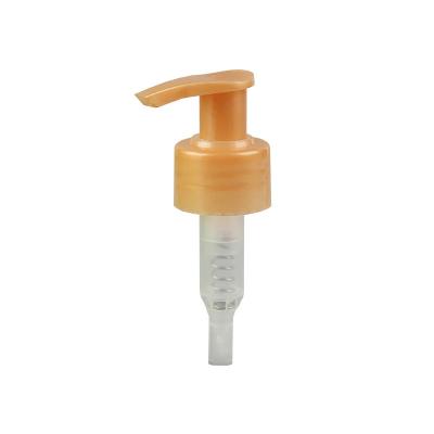 China Yellow Appearance 28 / 410 Lotion Dispenser Pump For Shampoo Skincare for sale