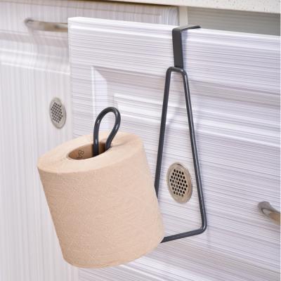 China Storage and Holding Toilet Paper Small Wire Over Tank Toliet Paper Holder Over Cabinet Door Toliet Roll Block for sale