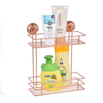 China bathroom suction cup wire locker shelf, bathroom adhesive shelf for sale for sale