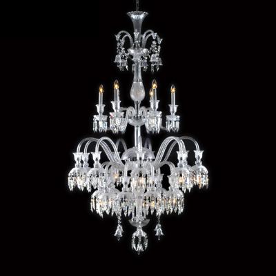 China MEEROSEE Traditional Clear Crystal Chandelier Big Chandelier Candle for Staircase MD87089 for sale