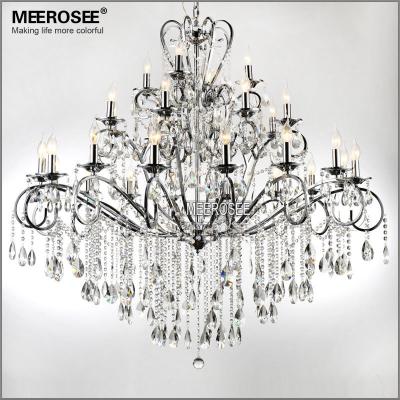 China Crystal Chandelier Hotel Living Room Chandeliers MDE51 Cheap Contemporary Art Decor MEEROSEE Discount Chandelier for sale