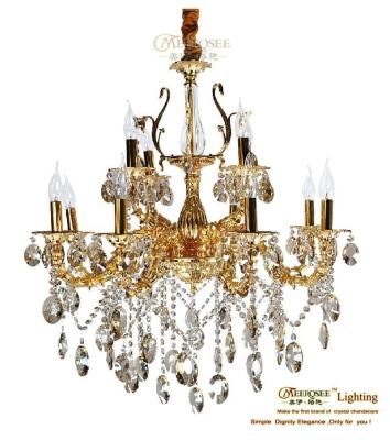 China MDS22 18+4 Italy Crystal Chandeliers Lights and Lighting Art Decor Modern Golden Glass for sale