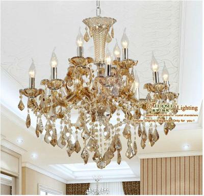 China Home Thai Crystal Chandelier Lamp Latest For Villa Decoration MD8262 L12 D880mm H780mm for sale