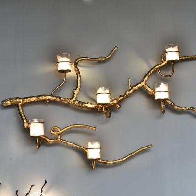 China Simplicity Wall Lamp For Villa Meerosee Wall Light Antique Copper Crystal Meerosee Lighting MD87048 Lights for sale