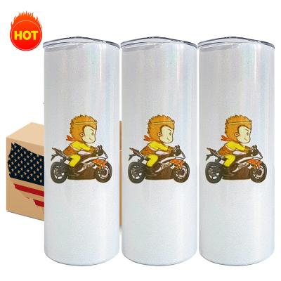 China Sustainable USA Warehouse 20 oz Shimmer Sublimation Stainless Steel Tumbler For Blank Sublimation Transfer for sale