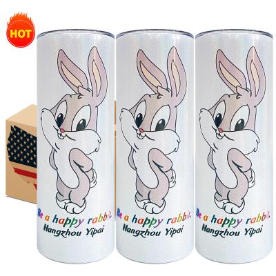 China USA Warehouse 20oz Sublimation Shimmer Viable Tumbler Non Scarle Shiny Sparkle For DIY Printing for sale