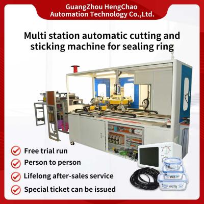 China Estación multi del diámetro 250m m O Ring Making Machine Cutting Sticking en venta