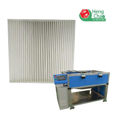 China 450mm breiter Luftfilter-Winkel-Schneidemaschine-Filter-diagonale Maschinerie Auto-1.5kw zu verkaufen