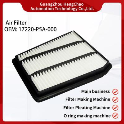 China Rechteckige Auto-Luftfilter 95-99% Filterwirksamkeit Verschiedene Filter Lebensdauer Filter OEM 17220-P5A-000 zu verkaufen