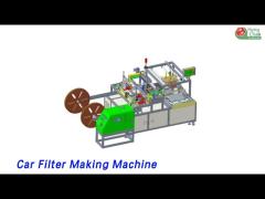 Continuous Car Filter Making Machine W400mm 12KW High Speed