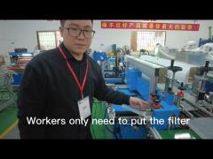 Car Filter Making Machine Glue the long edge Filter