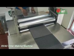 Screen Rewinding HVAC Filter Making Machine 220V 3KW Automatic