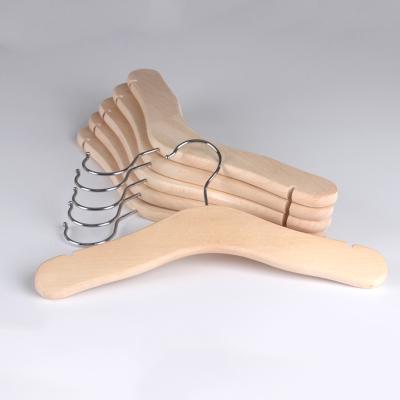 China High Quality Modern Baby Coat Hanger Kids Natural Color Wooden Coat Hangers For Children's Clothing for sale