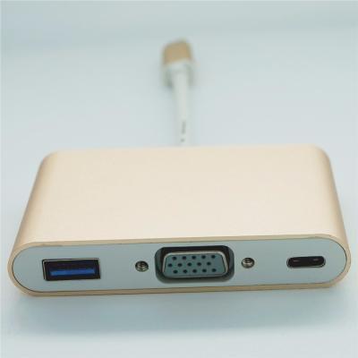 China COMPUTER USB 3.1 Type-C to HDTV VGA /USB 3.0/Type C Converter Cable Adapter for Macbook for sale