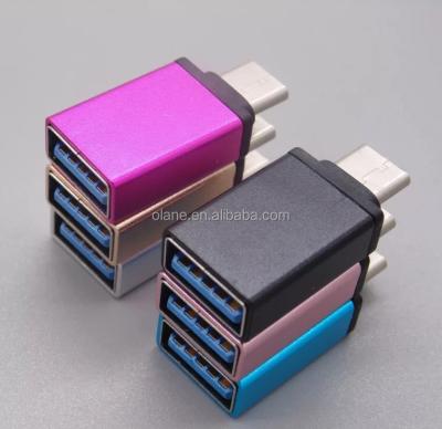 China Male COMPUTER Type C To USB 3.0 Jack Adapter For Macbook for sale