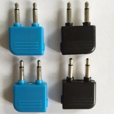 China Used For Flat Headset Factory Outlet 3.5MM JACK Cheapest STEREO EARPHONE ADAPTER FOR AIRPLANE PLUG for sale