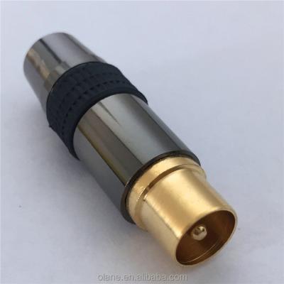 China Used for TV PAL Connector 9.5mm TV Socket Solderless Gold Plated for sale