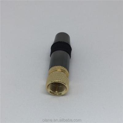 China Used For TV Male F Coaxial Connector Coaxial Digital Audio Video Adapter For Satellite TV for sale