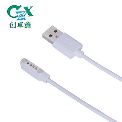 China Other 4 straight pogo pin 2A power charging magnetic DC connector for sale