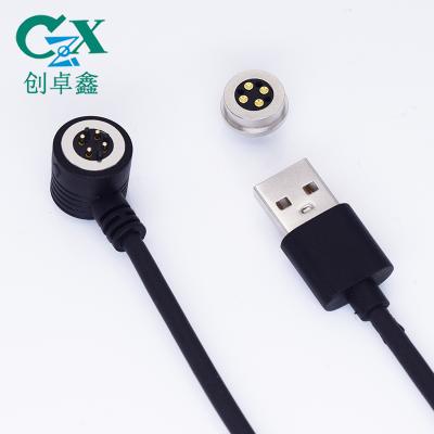 China PCB USB Fast Charging Cable Junction With 4 Pin Magnetic Cable Connector for sale