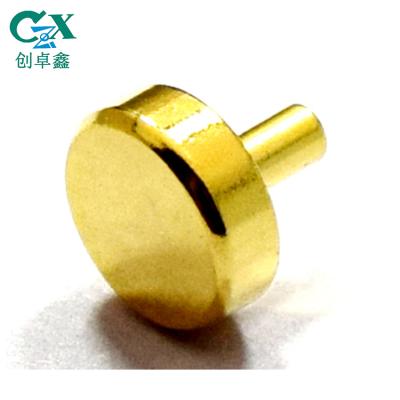 China High Current Brass PCB Loader Pin DIP Gold Plated Pogo Pin for sale