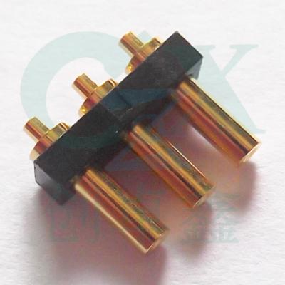 China PCB Battery Charger Contact 2.54mm Pitch Pogo Pin Connector Beryllium Free Contact for sale