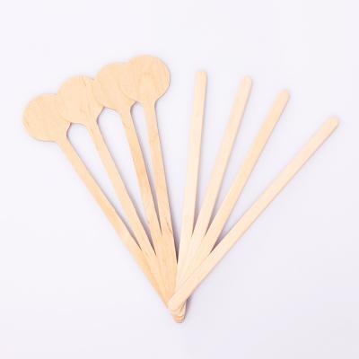 China Stocked Promotional Disposable Wooden Coffee Agitator 114mm Coffee Stick for sale