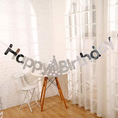 China Eco - Friendly Paper Birthday Banner Hanging Party Decoration for sale