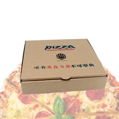 China Logo Pizza Packaging Box Wholesale Custom Recyclable Black Pizza Box 16 Inch Paper Pizza Packaging Box for sale