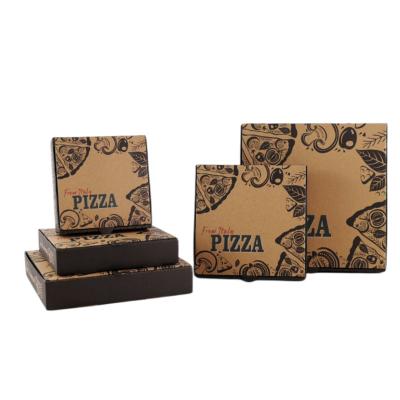 China Environmental Friendly Recyclable Ink Pizza Box Reasonable Price 14 Inch Pizza Boxes With Logo Pizza Boxes Printed for sale