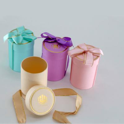 China Exquisite Perfume Round Box Recyclable Customized Round Cardboard Box Round Box Packaging for sale