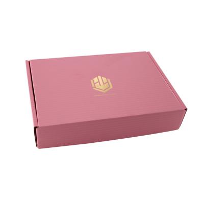 China Recyclable Wholesale Cheap Custom Mailer Boxes Pink Boxes For Packaging Shipping Lingerie Packaging for sale