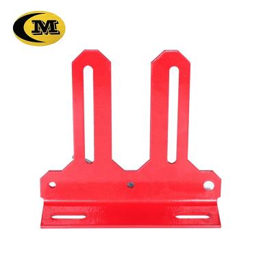 China Center Traditional Spring Red Plating Garage Door Bracket With Fasteners Sliding Door Brackets for sale