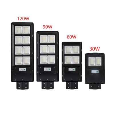 China Luz de calle llevada solar del sensor de movimiento IP65 80LM/W 60W en venta