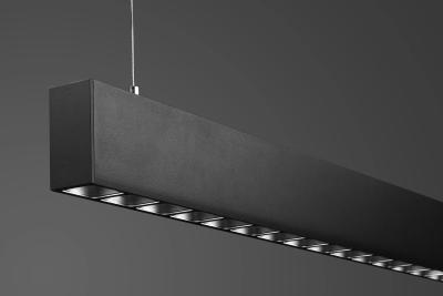 China Seamless Aluminium 100LM/W Surface Mount LED Linear Lighting Suspended 60W 80W for sale