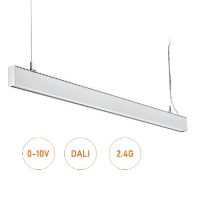 China 80W Indoor Linkable Recessed Linear LED Ceiling Lights For Home Office Studio Hospital for sale